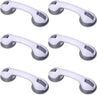 Barre d'appui de douche de 12 pouces pour personnes âgées, équipement de sécurité pour salle de bain, poignée de douche à ventouse, sans perçage, pour personnes âgées