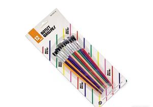 Juego de 12 Pinceles de Pintura Artística de Alta Calidad, Profesionales y Personalizados, Serie Artista, para <span class=keywords><strong>Dibujo</strong></span> y Pintura - Product Image 3