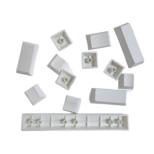 OEM Profile Blank White <b>PBT</b> Material <b>Keycaps</b> Dye Sublimation Keycap Blanks Raw Material for Mechanical Keyboard Key Caps - Product Image 1