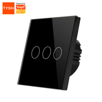 Système de solutions domotiques TYSH pour interrupteur mural tactile intelligent Wi-Fi Zigbee 4 gangs 16A, compatible avec la spécification 86 et le protocole Matter