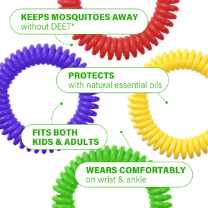 Bracelet anti-moustiques, lot de 3, sans DEET, bracelet en spirale naturel, 300 heures de protection, imperméable, répulsif contre les insectes pour enfants et adultes - Product Image 6