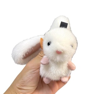 Grand Lapin aux Oreilles Larges en Fausse Fourrure de Vison, Adorable Lapin Mignon, Pendentif pour Sac à Dos, Jouet en Peluche, Ornement pour Voiture, Lapin de Jade, Petit Cadeau, Porte-clés - Product Image 6