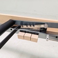 Reformer Pilates Premium en Bois d'Érable avec Demi-Tourne, Machine de Fitness Complet Durable et Portable, Réglable, Garantie 5 Ans