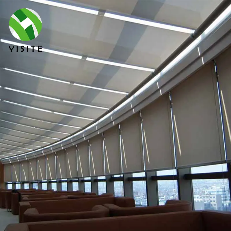 Manufacturer Supplier China Made Blackout transparent Fabric multiple motorized roller blinds