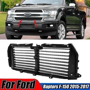 ฝาครอบดักลม StarNav สำหรับรถยนต์ Ford Raptor F-150 ปี 2015-2017 ชุดตะแกรงหม้อน้ำด้านหน้าบนและล่าง สีดำ - Product Image 4