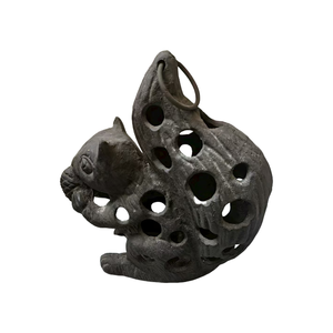 Vintage Cast Iron Chicken Hen Garden Hanging <strong>Candle</strong> <strong>Holder</strong> Farmhouse Lantern - Product Image 2