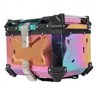 Déstockage Usine BK : Top Case Moto Épais en Titane Coloré 45L/65L/80L, Finition Miroir Électroplaqué en Alliage d'Aluminium