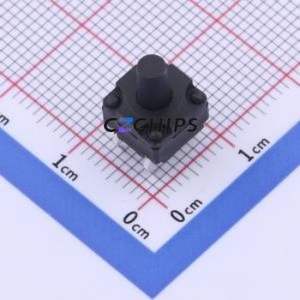 TS-1012-A14B3-D2 Tactile Switch Through hole Component (THT),8x8mm Switch Single Pole Single Throw Round Button 2.5N 8mm - Product Image 1