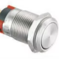 Interrupteur à bouton-poussoir métallique 12 mm, étanche IP65, momentané ou à enclenchement, en acier inoxydable nickelé, 3V-220V, commande industrielle 1NO