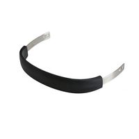 Grosir Headset logam dengan lapisan leher angsa Model logam Strip baja Aksesori Earphone ikat kepala