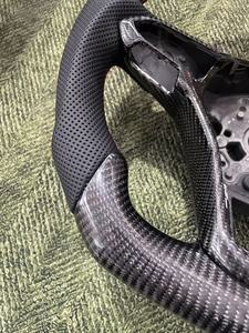 Volante de Fibra de Carbono para VW MK8 Touareg GTD MK6 R-Line CC Jetta GTI Tiguan Passat Amarok <span class=keywords><strong>Virtus</strong></span> V6 T6 Variant - Product Image 2
