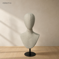 Mannequin de présentation de perruques pour femmes, en mousse rigide PU, design tendance