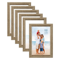 Décoration murale personnalisée en plastique brun doré argenté 4x65x7 8x10 8.5x11 cadre photo