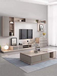 Meuble TV et <span class=keywords><strong>Table</strong></span> Basse Scandinaves Rétractables Modernes Simples pour Salon (Vente en Gros) - Product Image 3