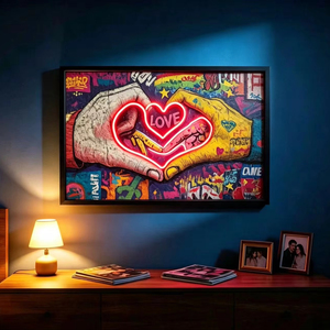 Arte de Grafiti Callejero, Decoración LED de Neón, Pintura Decorativa, Póster Impreso en Neón, Arte para Colgar en la Pared, Pintura LED de Neón para Decoración del Hogar y Clubes - Product Image 1