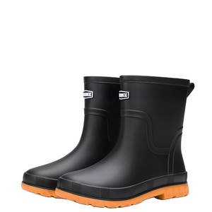 Wholesale Adult PVC Gumboots <strong>Wellington</strong> <strong>Short</strong> Car Wash Rain Boots Waterproof Anti-Slippery Recyclable Rubber for Winter - Product Image 5