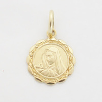 Médaille religieuse Miraculeuse de la Vierge Marie en métal plaqué or, design personnalisé, fabricant OEM