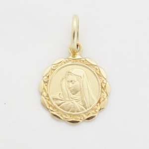 Pendentif breloque, en métal doré, au Design personnalisé, médaille étoilée, mère marie, madony - Product Image 5