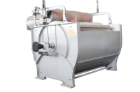 Saringan Drum Putar Logam Tugas Berat Lubang Persegi Pemisahan Kotoran Kasar yang Efisien untuk Filter Cairan Loop Pulper Hidrolik