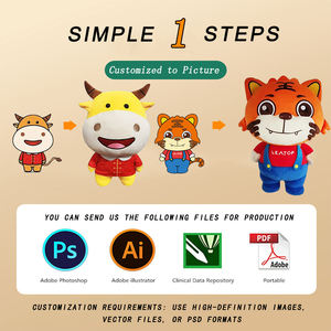 Alta calidad personalizado al por mayor perro de juguete Multicolor <span class=keywords><strong>monstruo</strong></span> Animal relleno de algodón PP para cumpleaños de los niños - Product Image 2