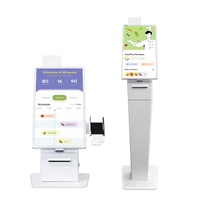 Máquina de Autoservicio con Pantalla Táctil Capacitiva GD215H2 de 21.5 Pulgadas, Kiosco de Autopago con Impresora Térmica para Cafeterías y Tiendas Minoristas