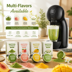 แคปซูลชาเขียวมัทฉะออร์แกนิกสำหรับเครื่องชงกาแฟ Dolce Gusto รองรับการผลิตแบบ Private Label เกรดพิธีกรรม จำหน่ายแบบขายส่ง - Product Image 6