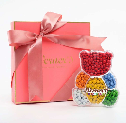 ECOBOX Wedding Favor Gift Box Bear Shaped LOVE Shaped Chocolate Candy Box Storage Bins Candy Bins