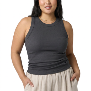 Tank <b>Tops</b> for Women Knitted Cotton Soft Breathable Summer OEM Manufacturer Bulk Wholesale Minimalist Streetwear Fashion <b>Top</b> - Product Image 1