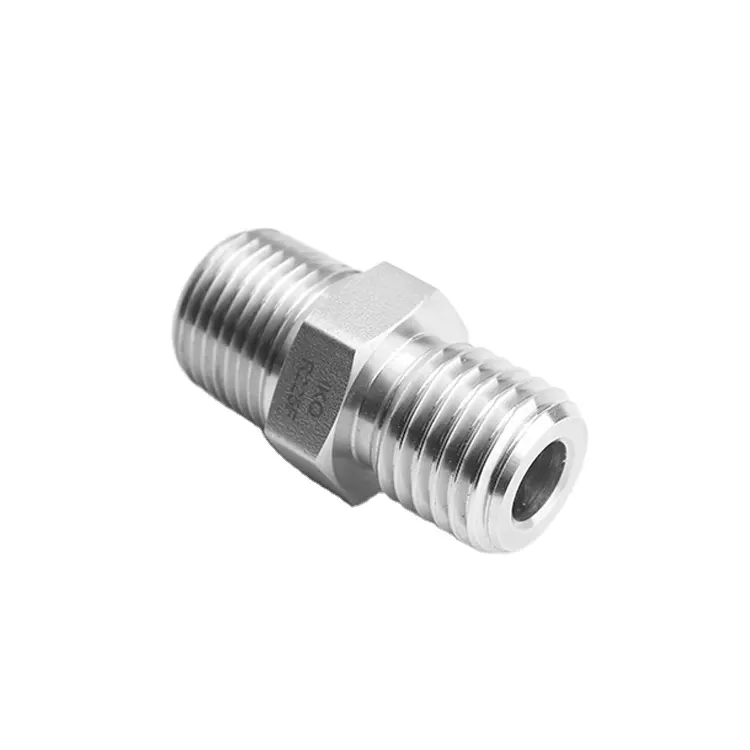 npt male stainless steel gas nipple connector