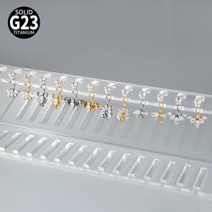 Joyería <span class=keywords><strong>de</strong></span> Titanio <span class=keywords><strong>de</strong></span> Grado Implante para Piercing <span class=keywords><strong>de</strong></span> Ombligo, Joyería Corporal Sexy, Piercing <span class=keywords><strong>de</strong></span> Ombligo Dorado, Joyería Corporal para Mujer - Product Image 5