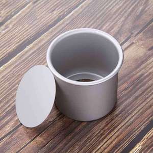 Molde para Pastel Chiffon <span class=keywords><strong>de</strong></span> Aluminio <span class=keywords><strong>de</strong></span> 4~8 Pulgadas con Fondo Desmontable, Revestimiento Anodizado Duro, Apto para Alimentos, Fondo Fijo Recto y Alto para Hornear - Product Image 4