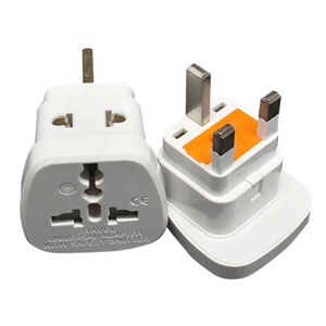 Adaptateur de voyage universel 3 broches en cuivre pour Royaume-Uni avec fusible 13A, convertisseur de prise pour États-Unis, Australie, UE, France, Allemagne, Japon, CE - Product Image 1