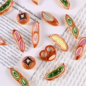 ขอ<span class=keywords><strong>ง</strong></span>เล่นอาหารจำลองขนาดเล็<span class=keywords><strong>ก</strong></span>: แป้งขนมปังบาแกตต์อัลคาไลน์ อุปกรณ์เสริม DIY สำหรับทำเค้ก ตกแต่งโต๊ะบ้านตุ๊กตา - Product Image 3