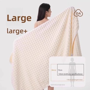 Toalla de baño de terciopelo Coral antibacteriano 7A, hoja de baño de burbujas gruesa de secado rápido, Toalla de baño de regalo absorbente - Product Image 2