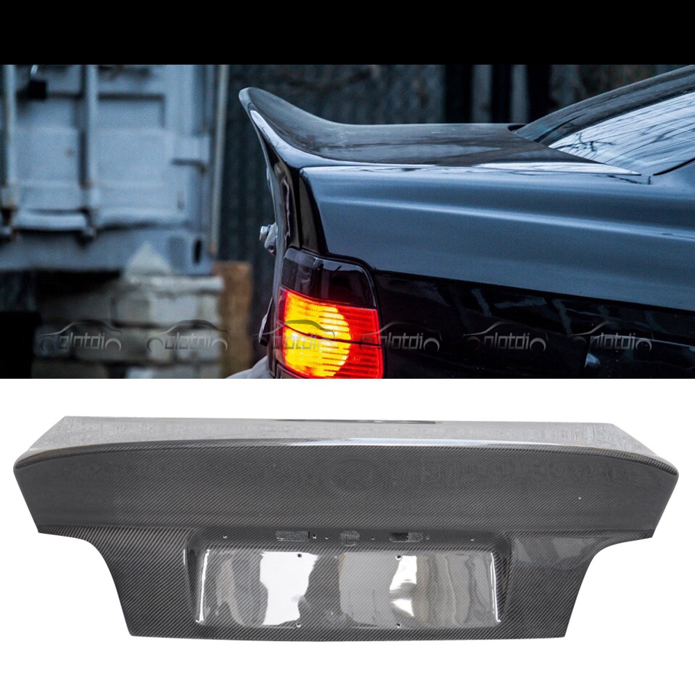 CSL Стиль углеродное волокно задняя дверь багажника Ducktail спойлер крыло для BMW E36 M3 1990 +