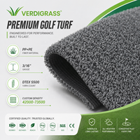 UV-Beständiger Indoor/Outdoor 15mm Weicher Golf Kunstrasen Putting Green Grasmatte Schnell Abfließend Hinterhof Mini-Golf Teppich