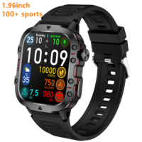 Montre connectée sportive Yiqungo QX11, écran TFT 1,96 pouces, assistant vocal IA, étanche IP67, longue autonomie, boîtier en alliage, suivi du sommeil et des activités