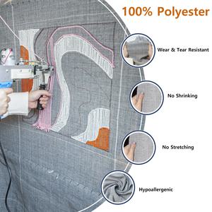 قماش أساسي لمسدس التفتنج باللون الرمادي وفقًا للمعايير الألمانية، 260 جرام لكل متر مربع، قماش بوليستر عالي الجودة، قماش سجاد 2.15*1 متر - Product Image 2