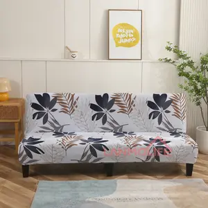 تصميم شائع يضم كل شيء مطبوع غطاء أريكة سهل التمدد غطاء سرير قابل للتحويل