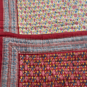 Nueva tendencia de impresión de calidad hecha a mano Jaipuri diseño bloque estampado edredón algodón HandBlock impreso diseño étnico edredón para uso en invierno - Product Image 1