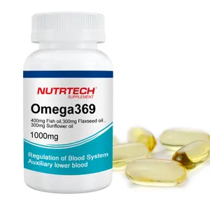 Cápsulas de 369 mg de aceite de pescado, cápsulas de gel blando, el más vendido de omega 1000 epa12