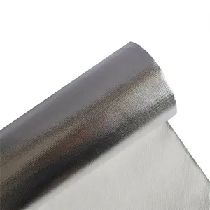 Nouveau tissu de fibre de verre enduit de papier d'aluminium et tissu de fibre de verre de papier d'aluminium 95gsm pour l'imperméabilisation