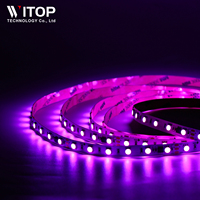 5050 WS2811 Pixel IP20 IP65 IP67 IP68 DC24V Adressable Couleur RVB RGBW 144 Leds Bande LED Flexible 12V
