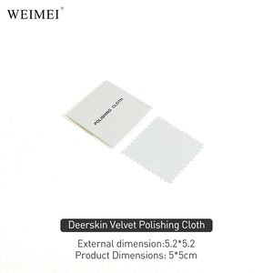 ผ้าเช็ดทำความสะอาดเครื่องประดับไมโครไฟเบอร์กำมะหยี่สุดหรู WEIMEI ผ้าเช็ดทำความสะอาดเงินเนื้อนุ่มพร้อมโลโก้ ขายส่ง - Product Image 6