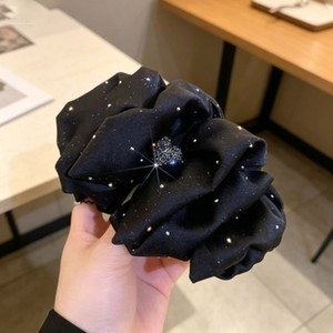New starry heart rhinestone <b>bow</b> hair <b>clip</b>, luxurious and high-end shark <b>clip</b> to make hair appear fuller. - Product Image 1