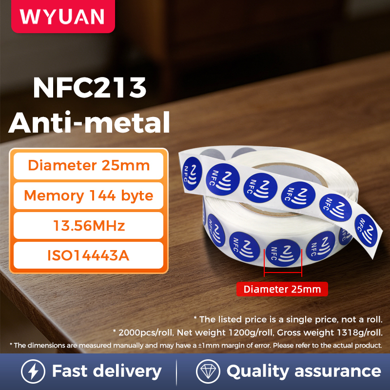 [ NFC213 ] Antimetal / Azul / Diám. 25 mm
