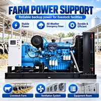 Groupe électrogène diesel Yuchai silencieux à refroidissement par eau, 200 kW 250 kVA, avec ATS, pour usage industriel de secours - Effet Royal