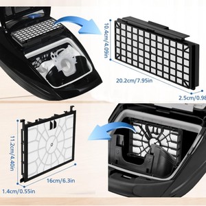 Ensemble de filtres manuels et électriques Adapt VSQ5X1230 VZ154HFB / VZ02MSF / VSQ5X12M1 pour appareil ménager BBZ154HFB - Product Image 5