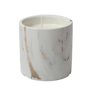 Diskon besar mewah kustom keramik wangi tempat lilin Matte beton Jar pembuluh dekoratif untuk Natal dibuat dengan lilin kedelai - Product Image 5