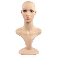 Maniquí Femenino para Tienda de Ropa, Serie de Moda Coreana, Modelo de Cabeza, Accesorios de Exhibición, Material Plástico, Tono Piel, Exhibición en Escaparate